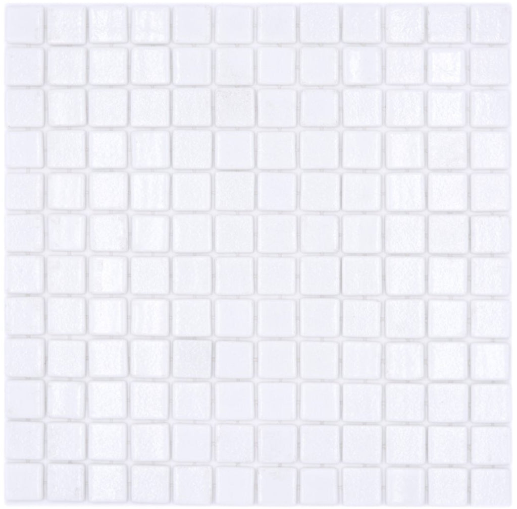 Weisse Anti-Rutsch Matt Schwimmbad Pool Mosaik Fliese