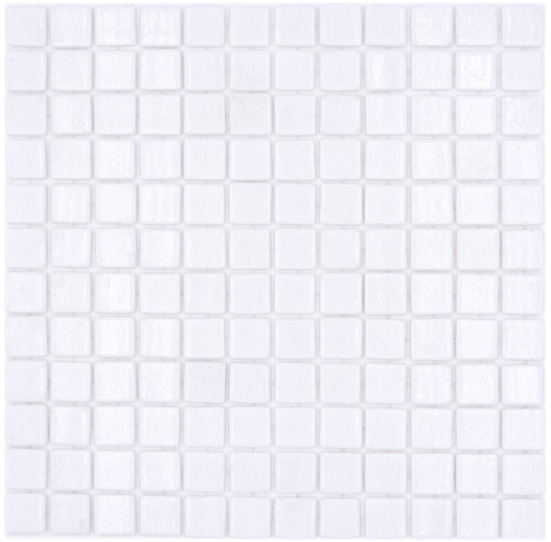 Weisse Anti-Rutsch Matt Schwimmbad Pool Mosaik Fliese