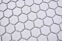 Weisse Anti Rutsch Mosaik Fliese