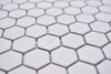 Weisse Hexagon Mosaik Fliese