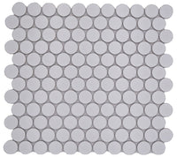 Weisse Matt Rund Knopf Mosaikfliese