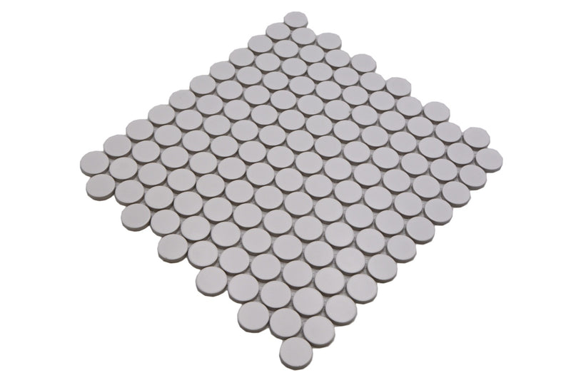 Weisse Matt Rund Knopf Mosaikfliesen Schweiz Plättli