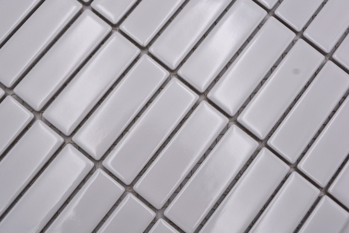 Weisse Stick Rechteck Mosaik Fliese
