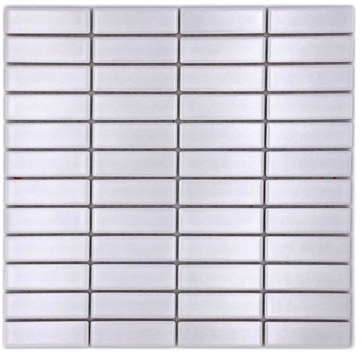 Weisse Stick Rechteck Mosaik Matt Fliese
