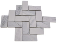 Zürich Herringbone Marmoroptik Keramikmosaik Fischgräten
