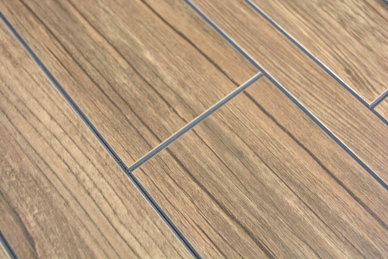 Ziegel Mosaik Plättli Metall Selbstklebend Holz Optik