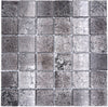 Royal Black Glasmosaik Fliese - 4 mm