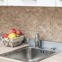 Naturstein Splitface Beige Marmor Mosaikfliese