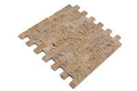 Naturstein Splitface Beige Marmor Mosaikfliese