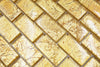 Royal Gold Ziegel Brick Glasmosaik Fliese - 8 mm