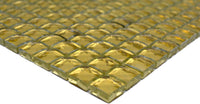 Goldkristall Mosaikfliese Diamant 3D Glasoptik Schweiz Plättli