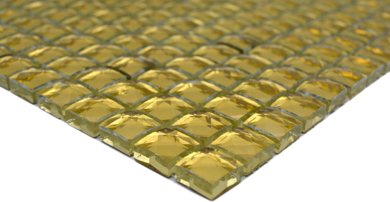 Goldkristall Mosaikfliese Diamant 3D Glasoptik Schweiz Plättli